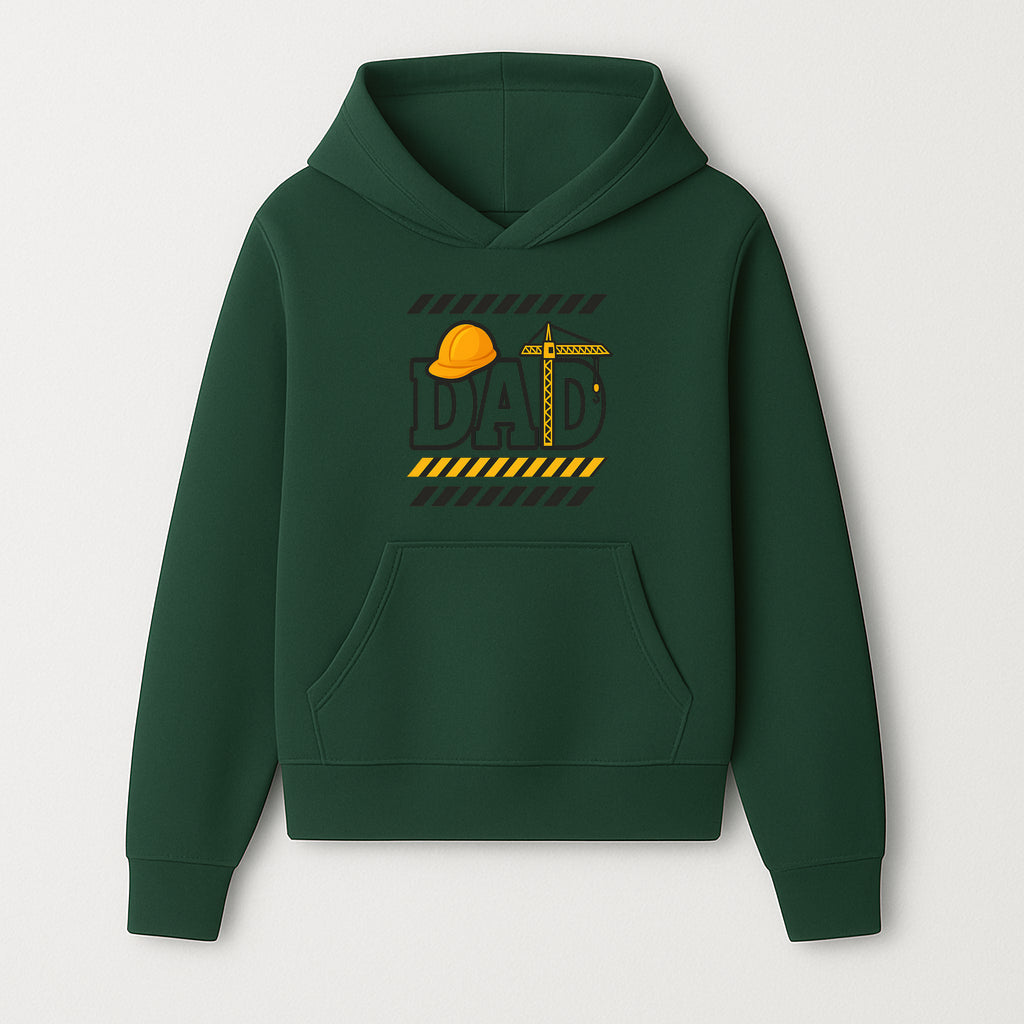 Construction Dad T-Shirt with Hard Hat and Crane Design, Perfect Gift for Father's Day or Dad's Birthday - Hoodie 1757918437605.jpg