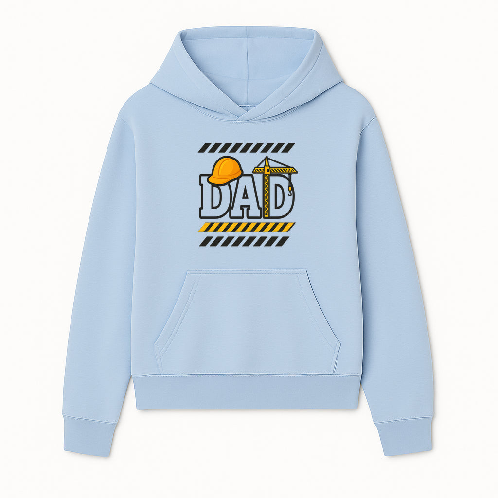 Construction Dad T-Shirt with Hard Hat and Crane Design, Perfect Gift for Father's Day or Dad's Birthday - Hoodie 1757918437982.jpg