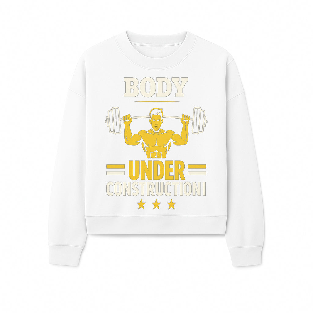 Body Under Construction Gym T-Shirt for Fitness Enthusiasts, Weightlifting Humor Tee, Bodybuilding Motivational Apparel - Sweatshirt 1757918438039.jpg