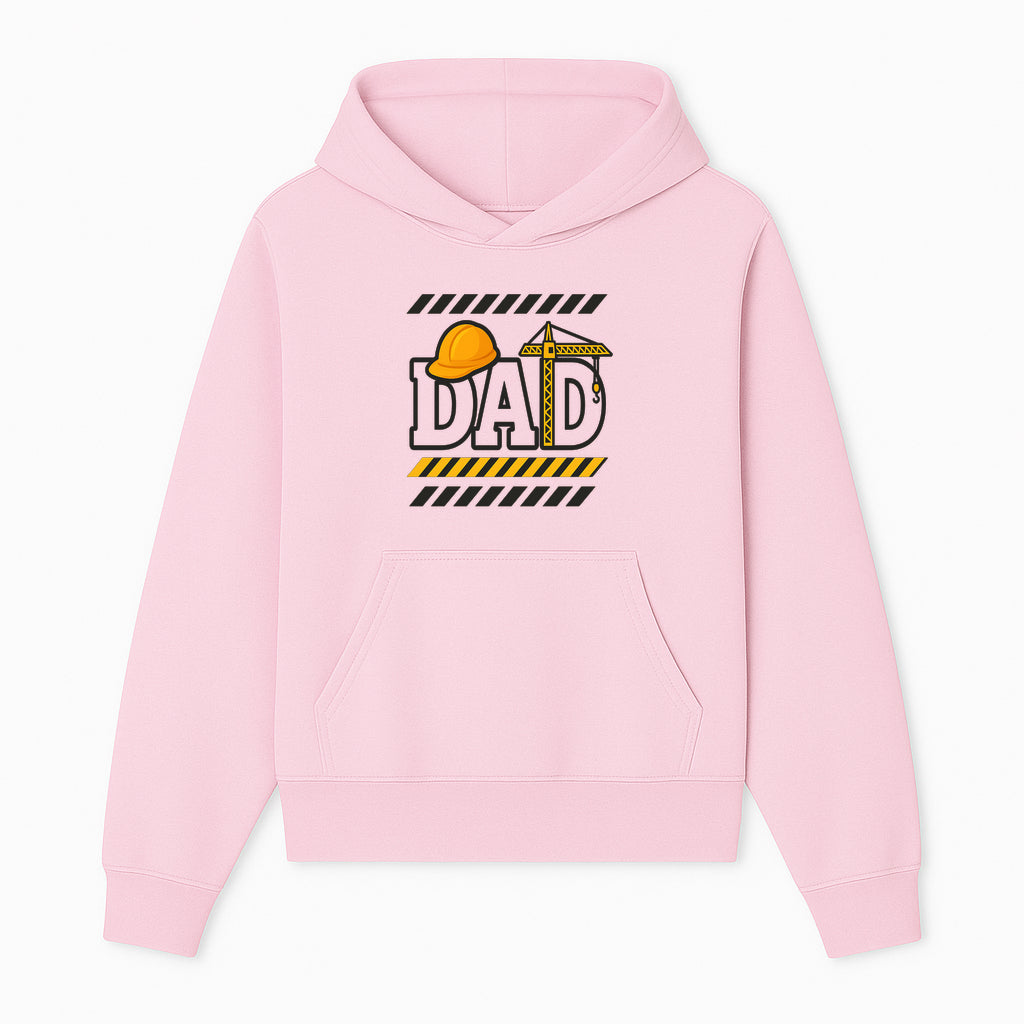 Construction Dad T-Shirt with Hard Hat and Crane Design, Perfect Gift for Father's Day or Dad's Birthday - Hoodie 1757918438116.jpg