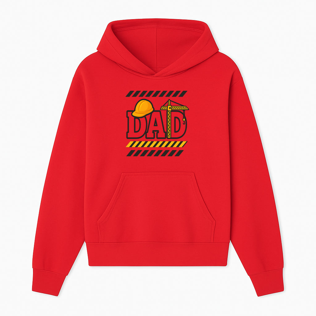 Construction Dad T-Shirt with Hard Hat and Crane Design, Perfect Gift for Father's Day or Dad's Birthday - Hoodie 1757918438549.jpg
