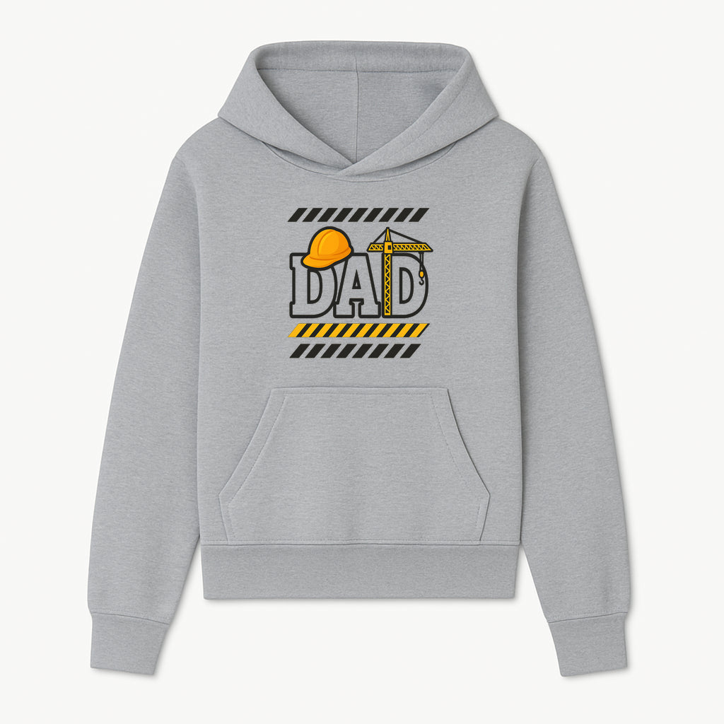 Construction Dad T-Shirt with Hard Hat and Crane Design, Perfect Gift for Father's Day or Dad's Birthday - Hoodie 1757918438718.jpg