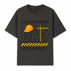 Construction Dad T-Shirt with Hard Hat and Crane Design, Perfect Gift for Father's Day or Dad's Birthday - T-shirt 1757918440613.jpg