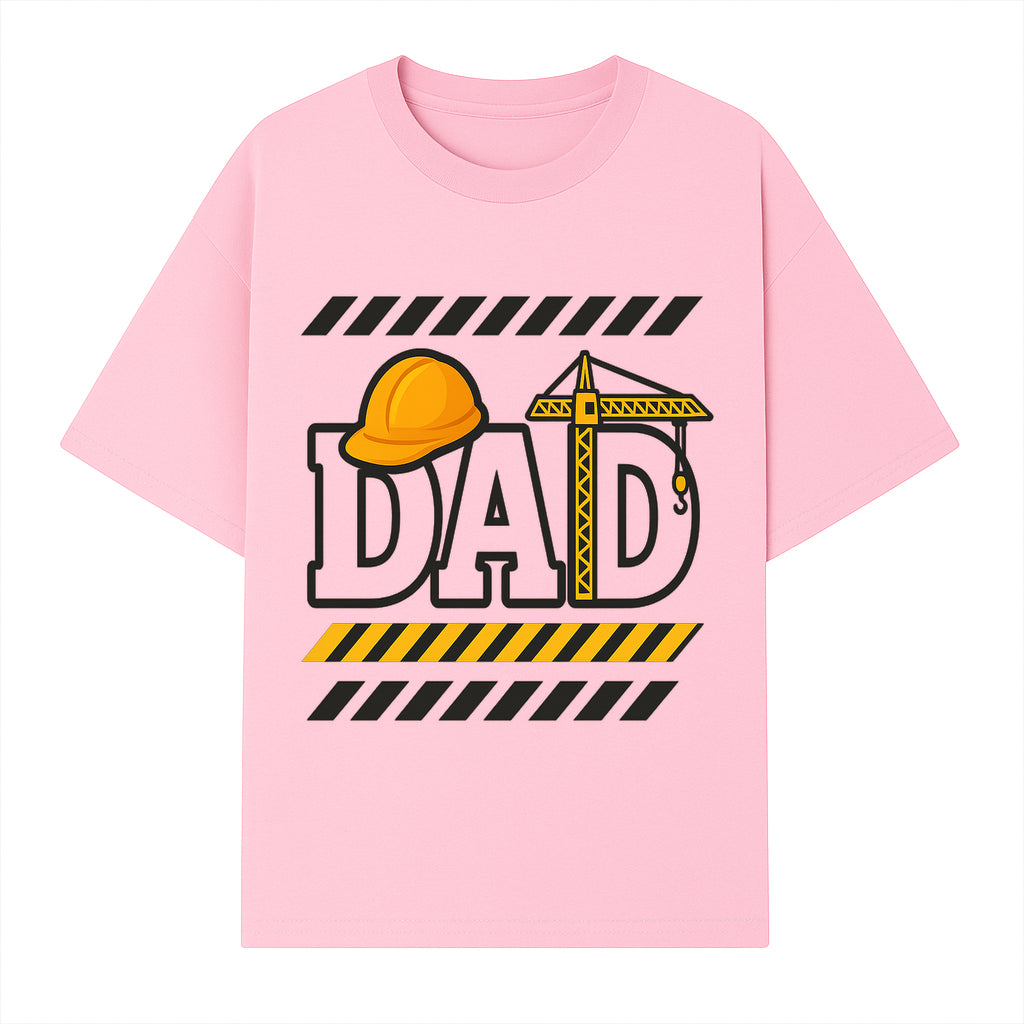 Construction Dad T-Shirt with Hard Hat and Crane Design, Perfect Gift for Father's Day or Dad's Birthday - T-shirt 1757918441170.jpg