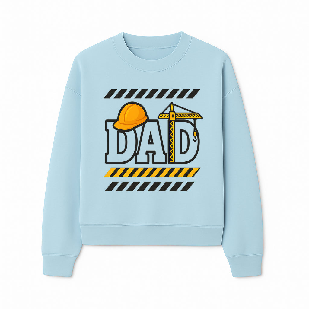 Construction Dad T-Shirt with Hard Hat and Crane Design, Perfect Gift for Father's Day or Dad's Birthday - Sweatshirt 1757918444090.jpg