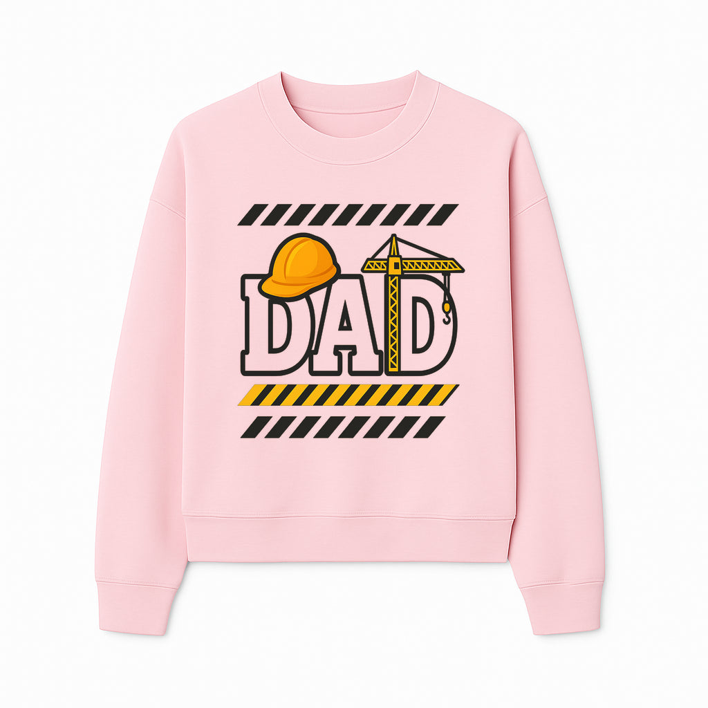 Construction Dad T-Shirt with Hard Hat and Crane Design, Perfect Gift for Father's Day or Dad's Birthday - Sweatshirt 1757918444241.jpg