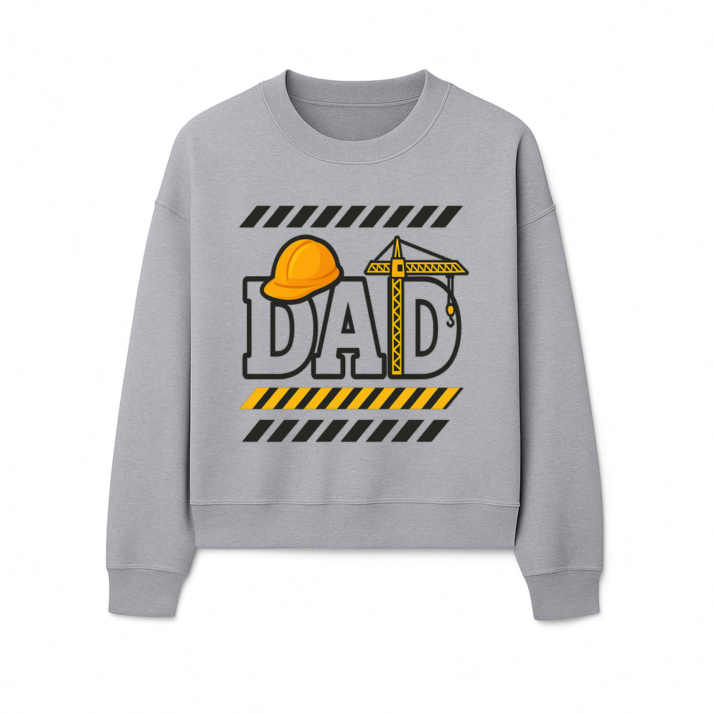 Construction Dad T-Shirt with Hard Hat and Crane Design, Perfect Gift for Father's Day or Dad's Birthday - Sweatshirt 1757918444928.jpg