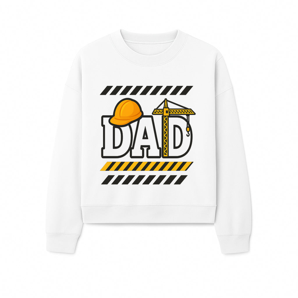 Construction Dad T-Shirt with Hard Hat and Crane Design, Perfect Gift for Father's Day or Dad's Birthday - Sweatshirt 1757918445097.jpg