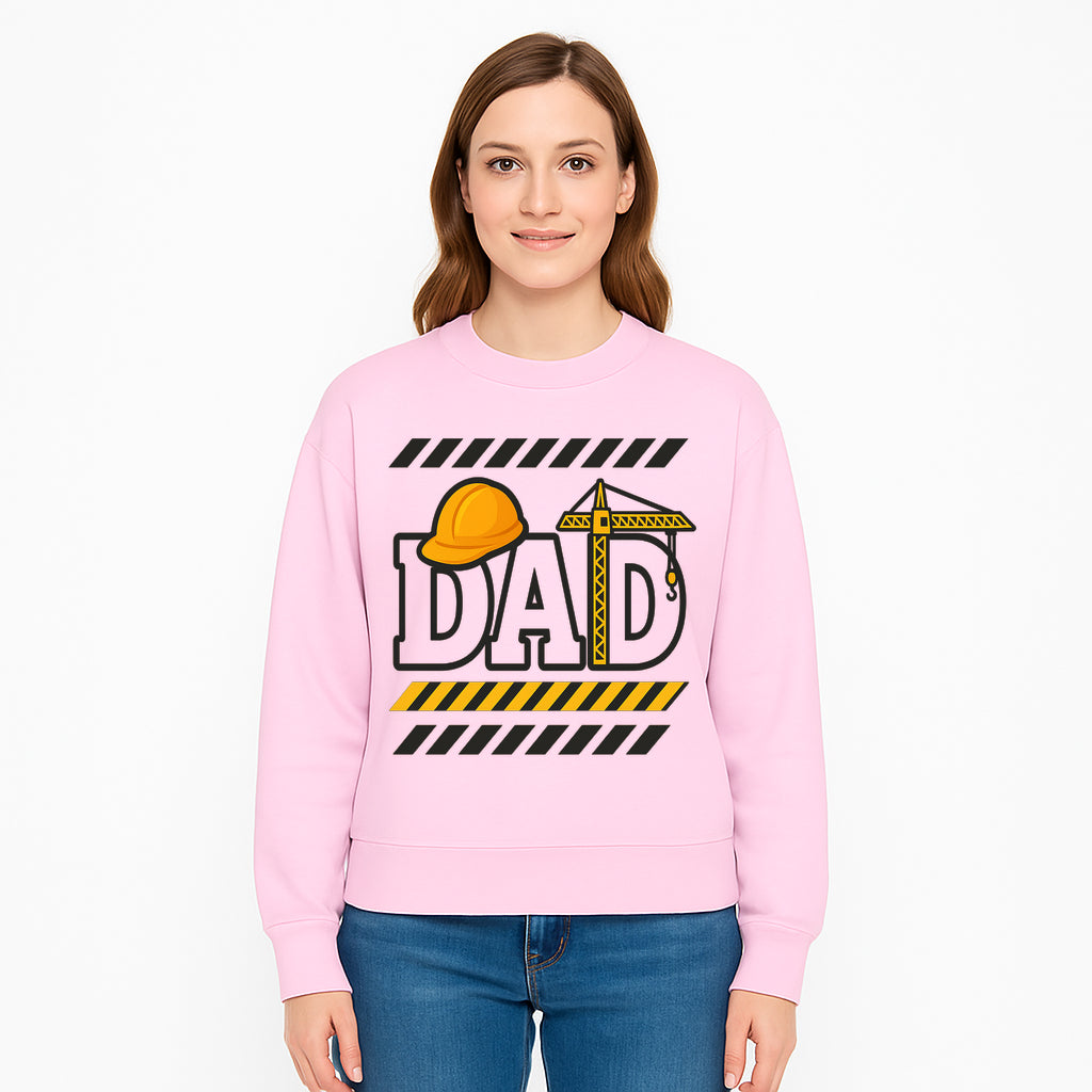 Construction Dad T-Shirt with Hard Hat and Crane Design, Perfect Gift for Father's Day or Dad's Birthday - Sweatshirt 1757918446408.jpg