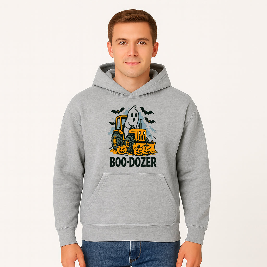Boo-Dozer Halloween Tractor Ghost Decor with Pumpkins and Bats | Perfect for Fall Parties and Spooky Home Decor - Hoodie 1757918446575.jpg