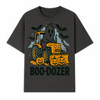 Boo-Dozer Halloween Tractor Ghost Decor with Pumpkins and Bats | Perfect for Fall Parties and Spooky Home Decor - T-shirt 1757918447327.jpg