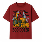 Boo-Dozer Halloween Tractor Ghost Decor with Pumpkins and Bats | Perfect for Fall Parties and Spooky Home Decor - T-shirt 1757918448129.jpg