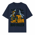 Boo-Dozer Halloween Tractor Ghost Decor with Pumpkins and Bats | Perfect for Fall Parties and Spooky Home Decor - T-shirt 1757918448252.jpg