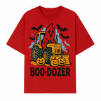 Boo-Dozer Halloween Tractor Ghost Decor with Pumpkins and Bats | Perfect for Fall Parties and Spooky Home Decor - T-shirt 1757918448407.jpg