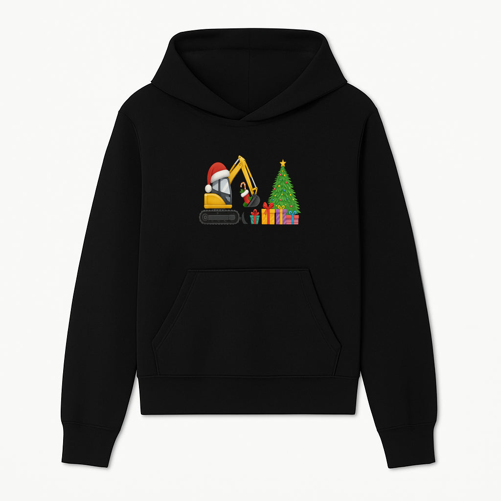 Christmas Excavator Decoration - Holiday Gifts Tree & Santa Hat Design - Festive Apparel & Home Decor - Hoodie 1757918449007.jpg