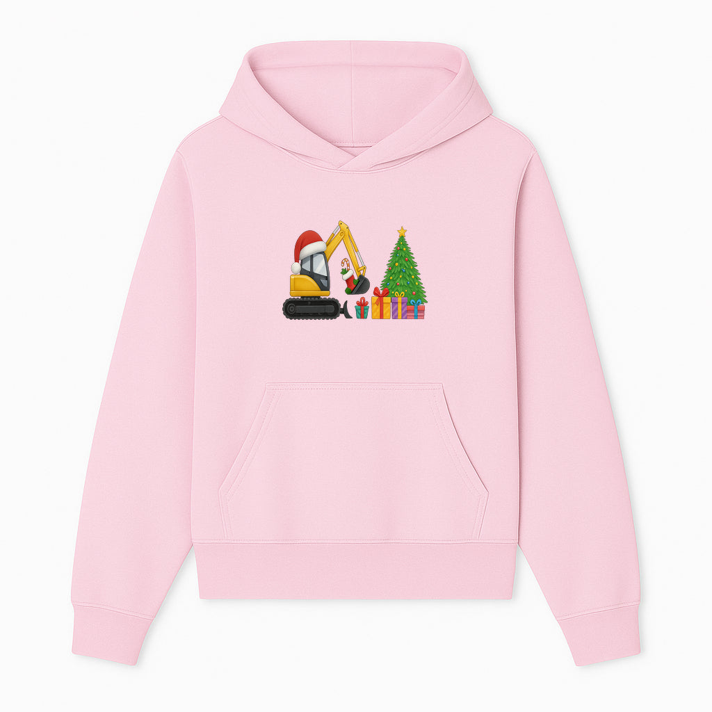 Christmas Excavator Decoration - Holiday Gifts Tree & Santa Hat Design - Festive Apparel & Home Decor - Hoodie 1757918449867.jpg