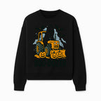 Boo-Dozer Halloween Tractor Ghost Decor with Pumpkins and Bats | Perfect for Fall Parties and Spooky Home Decor - Sweatshirt 1757918450314.jpg