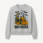 Boo-Dozer Halloween Tractor Ghost Decor with Pumpkins and Bats | Perfect for Fall Parties and Spooky Home Decor - Sweatshirt 1757918450755.jpg