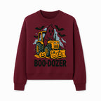Boo-Dozer Halloween Tractor Ghost Decor with Pumpkins and Bats | Perfect for Fall Parties and Spooky Home Decor - Sweatshirt 1757918451303.jpg