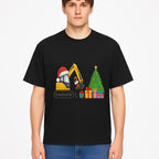Christmas Excavator Decoration - Holiday Gifts Tree & Santa Hat Design - Festive Apparel & Home Decor - T-shirt 1757918455032.jpg