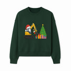 Christmas Excavator Decoration - Holiday Gifts Tree & Santa Hat Design - Festive Apparel & Home Decor - Sweatshirt 1757918455759.jpg