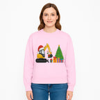 Christmas Excavator Decoration - Holiday Gifts Tree & Santa Hat Design - Festive Apparel & Home Decor - Sweatshirt 1757918458348.jpg