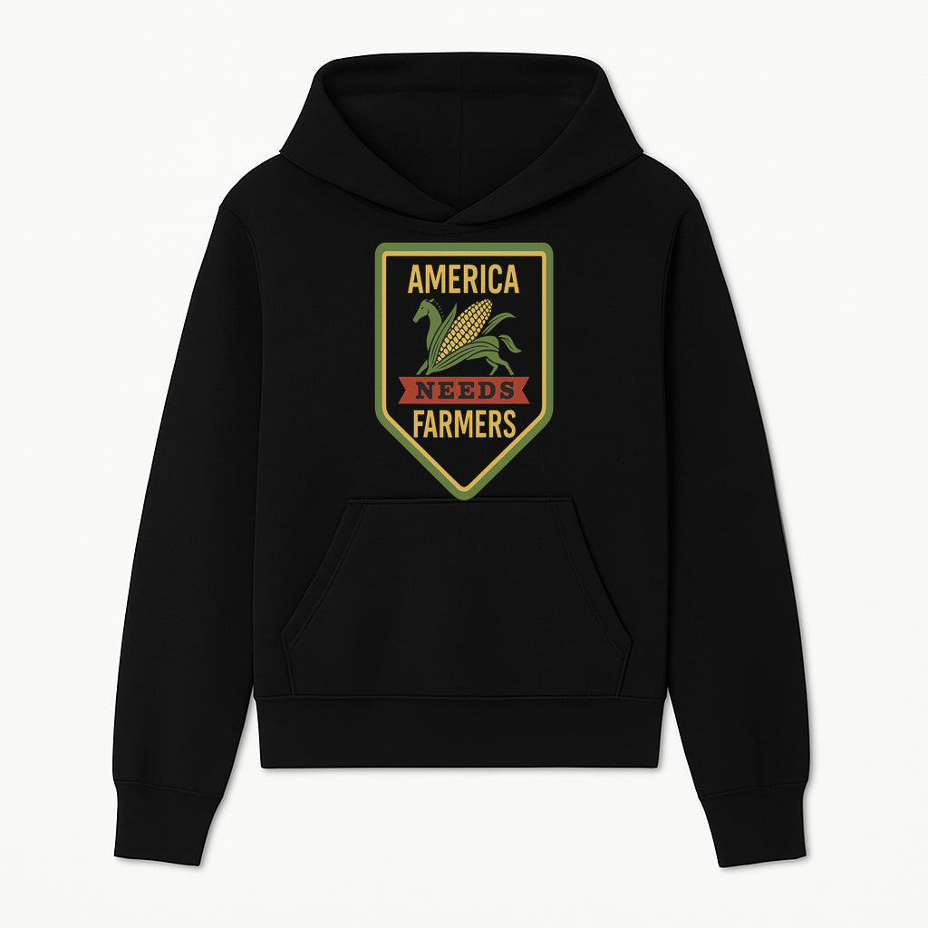 America Needs Farmers Vintage Farmhouse Sign - Agricultural Decor, Rustic Wall Art, Farmhouse Kitchen Decor, Country Living Decor - Hoodie 1757922444469.jpg