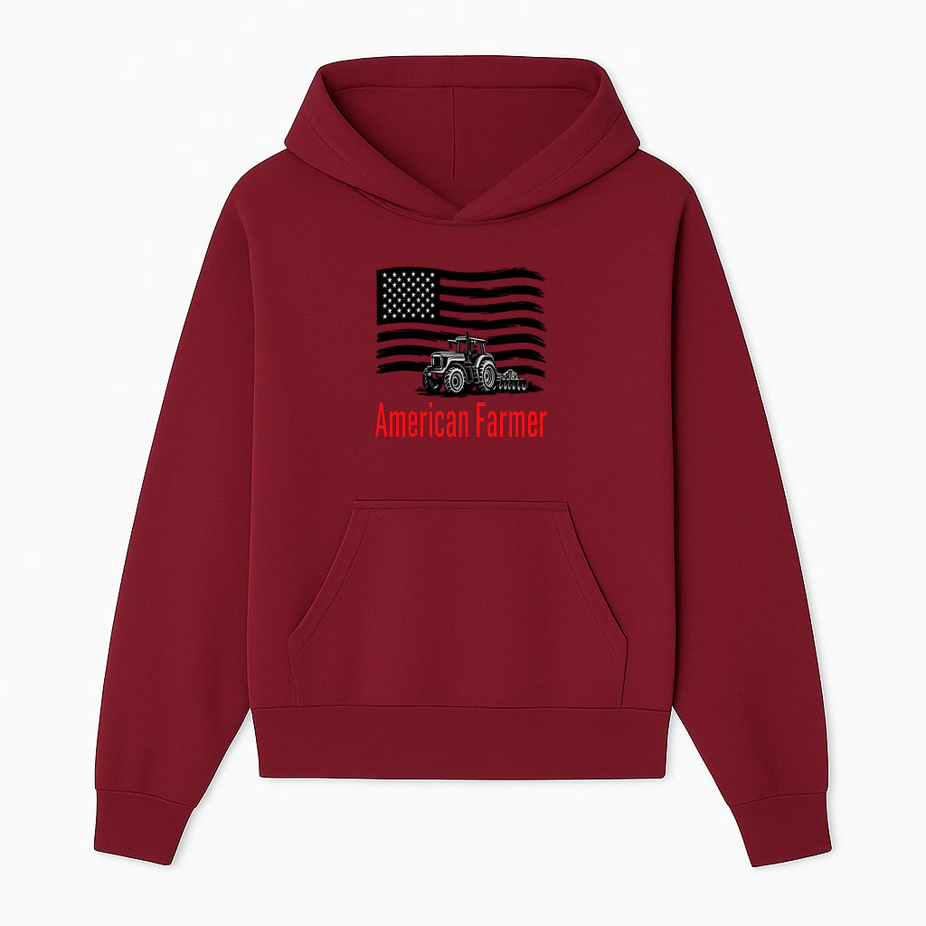 American Farmer Tractor Graphic Tee - Patriotic USA Flag Design, Farmer Gift, Agriculture Apparel - Hoodie 1757922454649.jpg