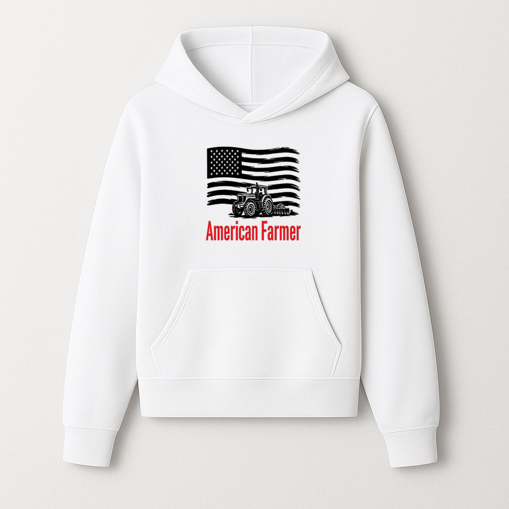American Farmer Tractor Graphic Tee - Patriotic USA Flag Design, Farmer Gift, Agriculture Apparel - Hoodie 1757922455199.jpg