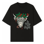 Christmas Highland Cow Graphic - Be Merry and Bright Festive Design for Holiday Decor, Apparel, and Gifts - T-shirt 1757922457102.jpg