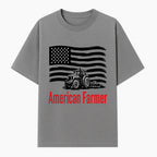 American Farmer Tractor Graphic Tee - Patriotic USA Flag Design, Farmer Gift, Agriculture Apparel - T-shirt 1757922457176.jpg