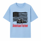 American Farmer Tractor Graphic Tee - Patriotic USA Flag Design, Farmer Gift, Agriculture Apparel - T-shirt 1757922457310.jpg
