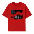 American Farmer Tractor Graphic Tee - Patriotic USA Flag Design, Farmer Gift, Agriculture Apparel - T-shirt 1757922457864.jpg