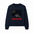 American Farmer Tractor Graphic Tee - Patriotic USA Flag Design, Farmer Gift, Agriculture Apparel - Sweatshirt 1757922460824.jpg