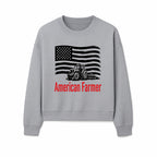 American Farmer Tractor Graphic Tee - Patriotic USA Flag Design, Farmer Gift, Agriculture Apparel - Sweatshirt 1757922461094.jpg