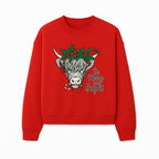 Christmas Highland Cow Graphic - Be Merry and Bright Festive Design for Holiday Decor, Apparel, and Gifts - Sweatshirt 1757922461294.jpg