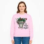 Christmas Highland Cow Graphic - Be Merry and Bright Festive Design for Holiday Decor, Apparel, and Gifts - Sweatshirt 1757922462793.jpg