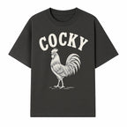 Cocky Rooster Vintage Graphic Tee, Fun Farmhouse Shirt, Animal Lover Gift, Retro Poultry Art, Unique Cockatoo Apparel - T-shirt 1757922473489.jpg
