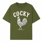 Cocky Rooster Vintage Graphic Tee, Fun Farmhouse Shirt, Animal Lover Gift, Retro Poultry Art, Unique Cockatoo Apparel - T-shirt 1757922473661.jpg