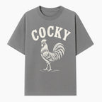 Cocky Rooster Vintage Graphic Tee, Fun Farmhouse Shirt, Animal Lover Gift, Retro Poultry Art, Unique Cockatoo Apparel - T-shirt 1757922473857.jpg