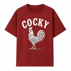 Cocky Rooster Vintage Graphic Tee, Fun Farmhouse Shirt, Animal Lover Gift, Retro Poultry Art, Unique Cockatoo Apparel - T-shirt 1757922474277.jpg