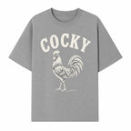 Cocky Rooster Vintage Graphic Tee, Fun Farmhouse Shirt, Animal Lover Gift, Retro Poultry Art, Unique Cockatoo Apparel - T-shirt 1757922474690.jpg