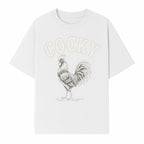 Cocky Rooster Vintage Graphic Tee, Fun Farmhouse Shirt, Animal Lover Gift, Retro Poultry Art, Unique Cockatoo Apparel - T-shirt 1757922474822.jpg