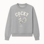 Cocky Rooster Vintage Graphic Tee, Fun Farmhouse Shirt, Animal Lover Gift, Retro Poultry Art, Unique Cockatoo Apparel - Sweatshirt 1757922476236.jpg