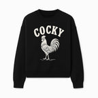 Cocky Rooster Vintage Graphic Tee, Fun Farmhouse Shirt, Animal Lover Gift, Retro Poultry Art, Unique Cockatoo Apparel - Sweatshirt 1757922476397.jpg