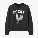 Cocky Rooster Vintage Graphic Tee, Fun Farmhouse Shirt, Animal Lover Gift, Retro Poultry Art, Unique Cockatoo Apparel - Sweatshirt 1757922476551.jpg