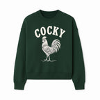 Cocky Rooster Vintage Graphic Tee, Fun Farmhouse Shirt, Animal Lover Gift, Retro Poultry Art, Unique Cockatoo Apparel - Sweatshirt 1757922476675.jpg