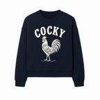 Cocky Rooster Vintage Graphic Tee, Fun Farmhouse Shirt, Animal Lover Gift, Retro Poultry Art, Unique Cockatoo Apparel - Sweatshirt 1757922477368.jpg