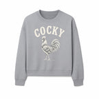 Cocky Rooster Vintage Graphic Tee, Fun Farmhouse Shirt, Animal Lover Gift, Retro Poultry Art, Unique Cockatoo Apparel - Sweatshirt 1757922477646.jpg