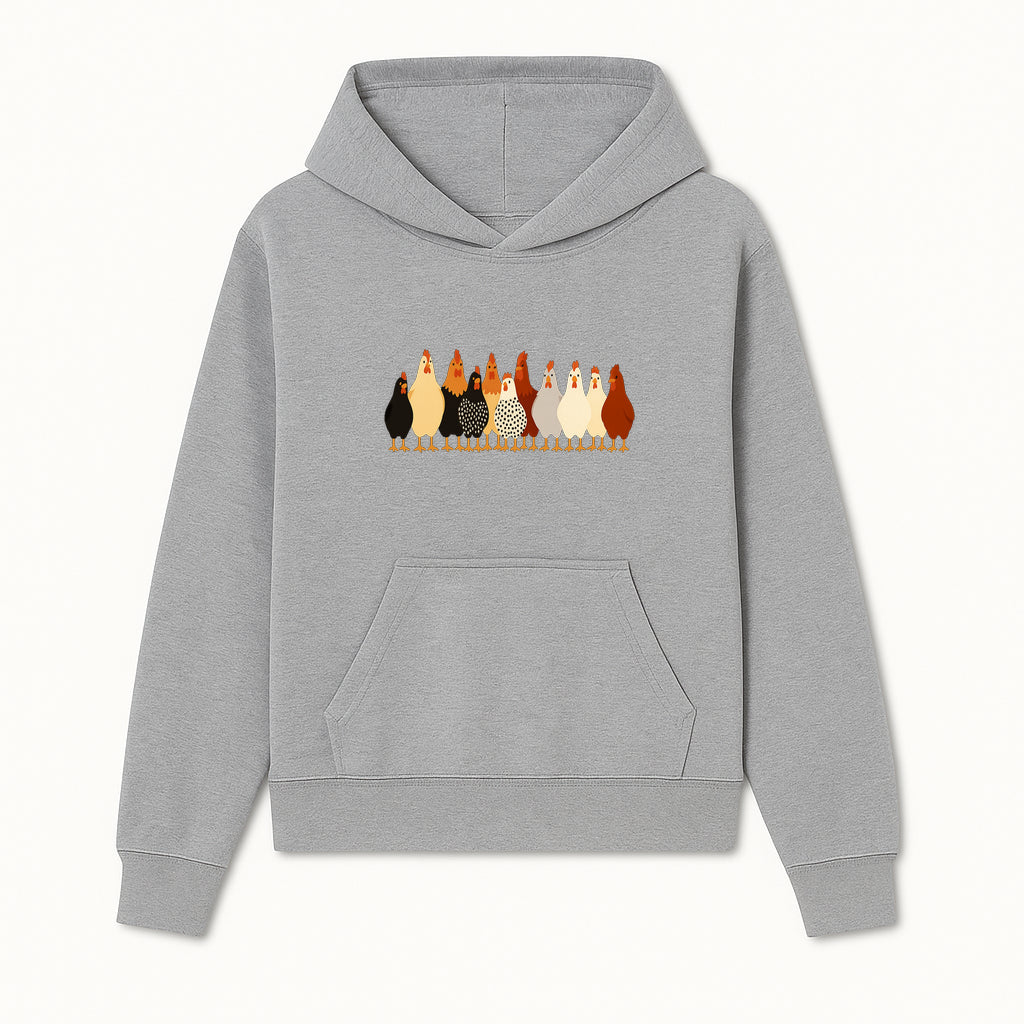 Colorful Chicken Collection Art Print - Farmhouse Decor, Cute Poultry Illustration, Kitchen Wall Art, Animal Lover Gift - Hoodie 1757922481295.jpg